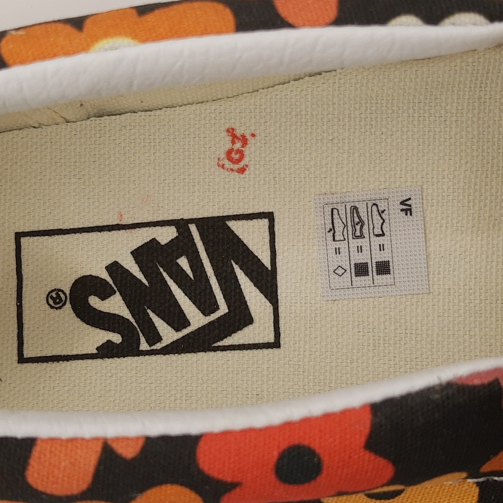 Vans Sk8-Low Slip-On Classic Canvas Skateboard Sneaker Flower Print Men 11 NWOB - Picture 8 of 11